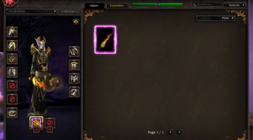 Image de Interface de transmogrification des armes prodigieuses (Druide et Mage)