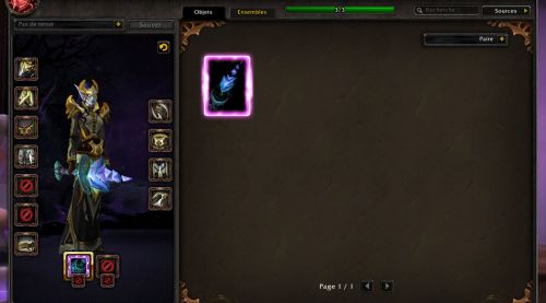 Image de Interface de transmogrification des armes prodigieuses (Druide et Mage)