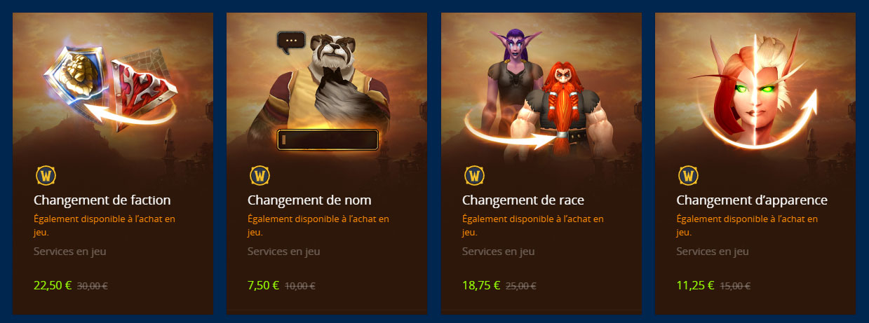 Les services en jeu bénéficient d'une réduction de 25% jusqu'au 24 juin