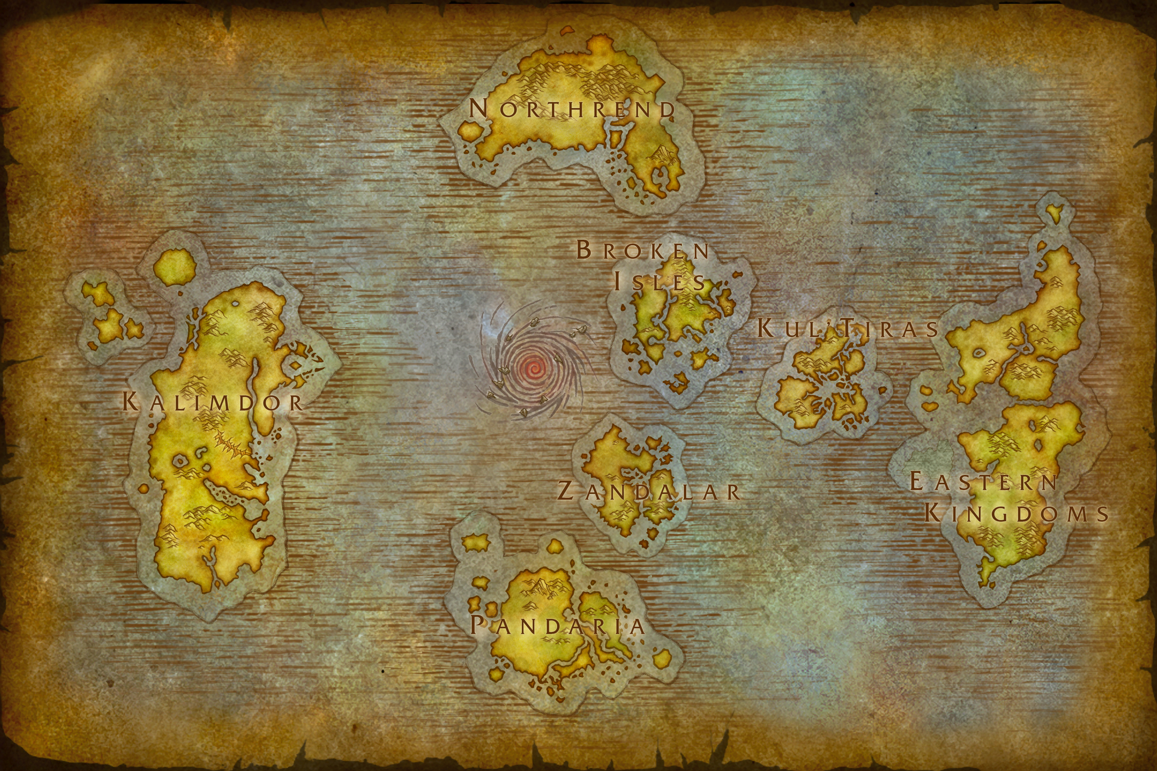 Nouvelle carte d'Azeroth dans la prochaine extension