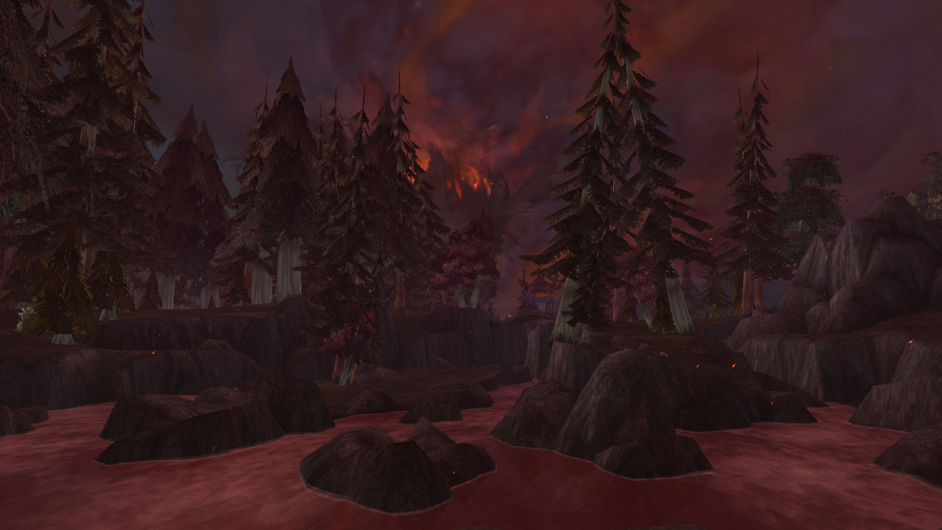 Teldrassil depuis la Bondissante