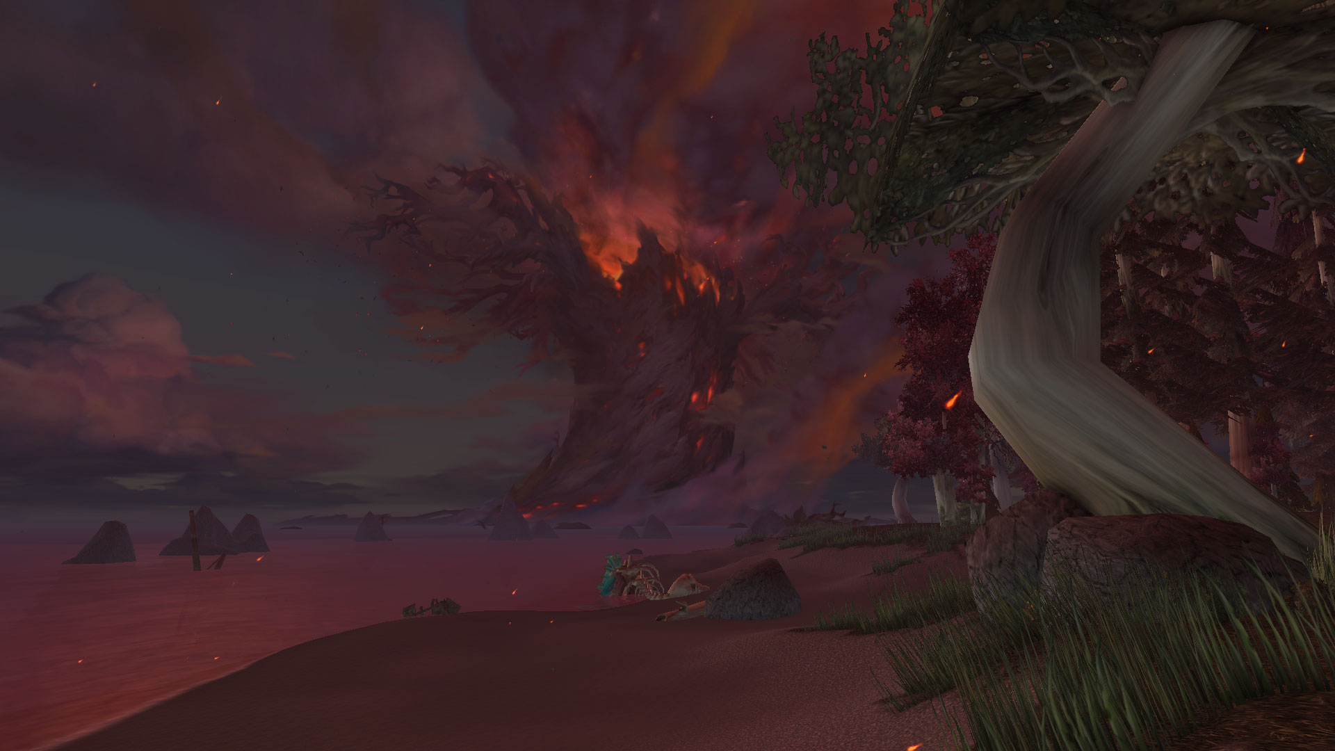 Teldrassil depuis Sombrivage