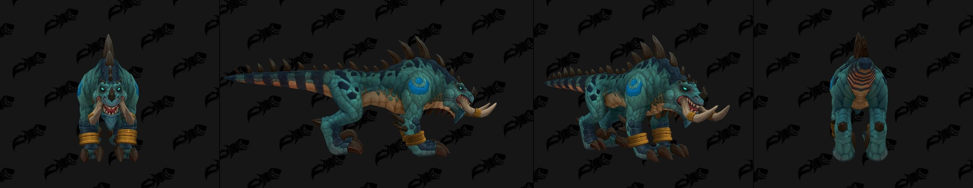 Forme de félin pour le Troll zandalari à Battle for Azeroth coloris bleu