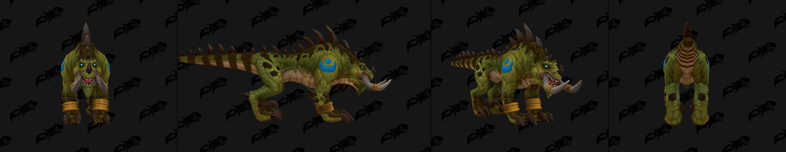 Forme de félin pour le Troll zandalari à Battle for Azeroth coloris vert