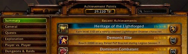 Xirev a terminé 100% des hauts-faits de World of Warcraft