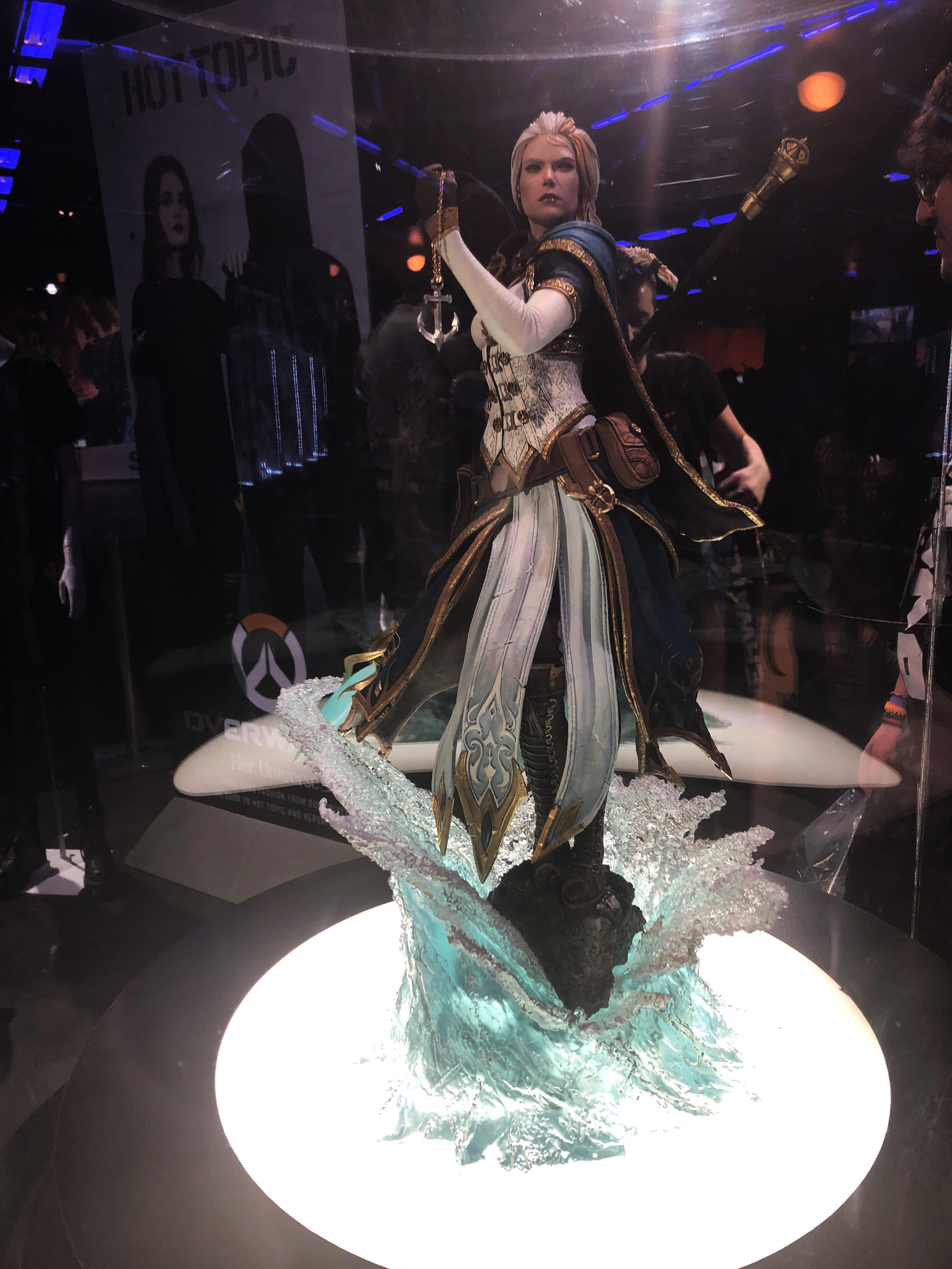 Statue Jaina Portvaillant sur un des stands de Blizzard