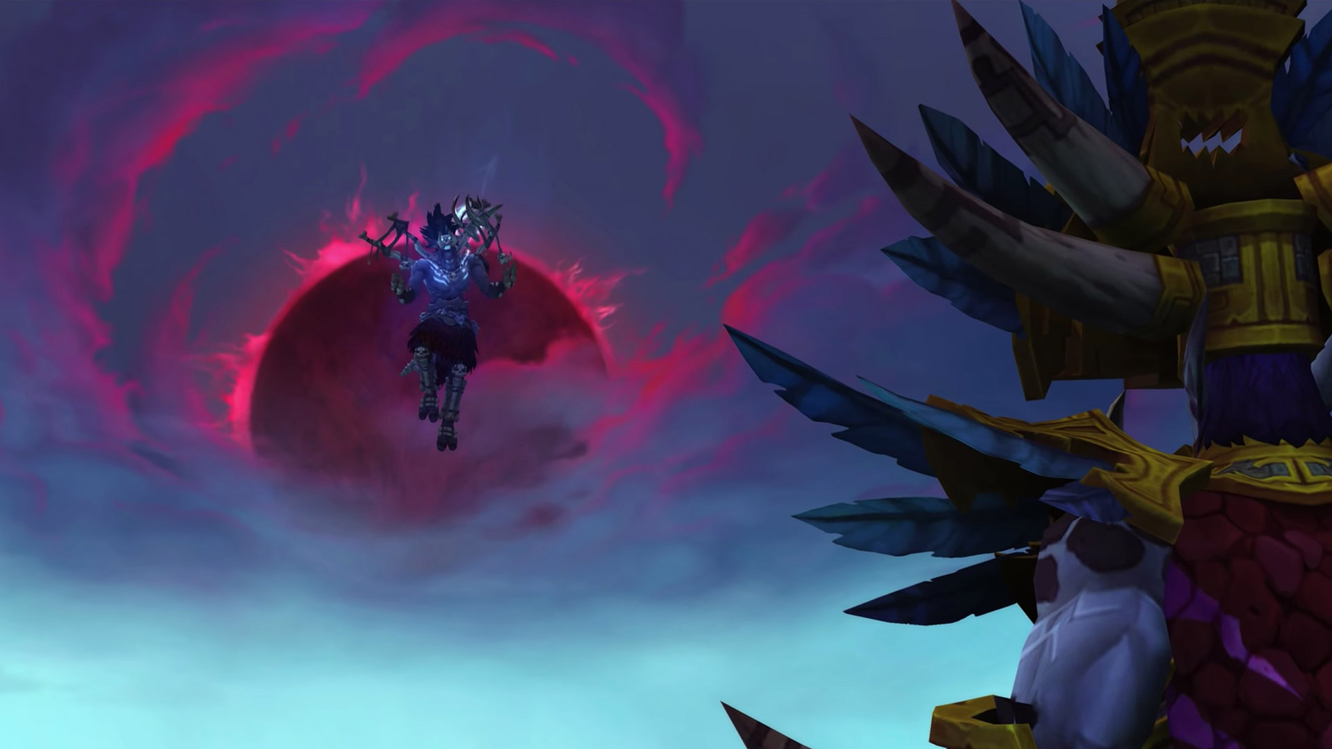 La lune de sang apparaît dans le ciel de Zuldazar