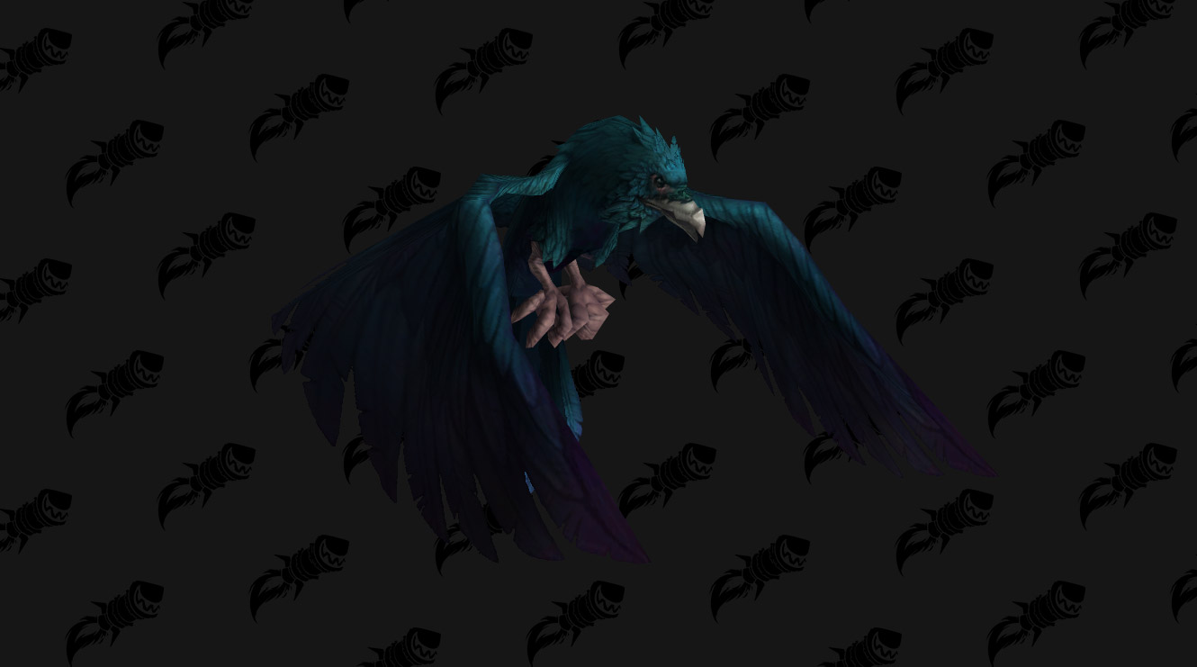 Mascotte Cobalt Raven Hatchling