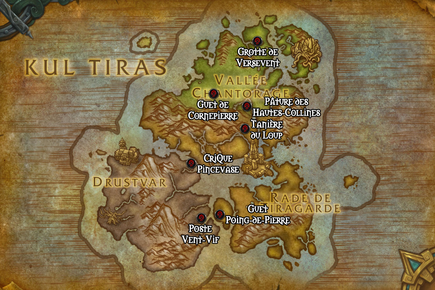 Les avant-postes de la Horde en Kul Tiras