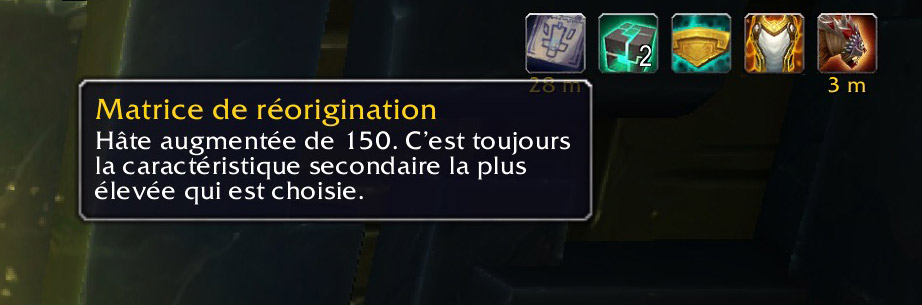 Matrice de réorigination est un bonus conféré par les traits d'azérite d'Uldir