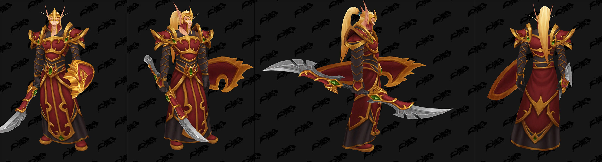 Garde Elfe de sang : Nouveau modèle d'armure (avec armes)