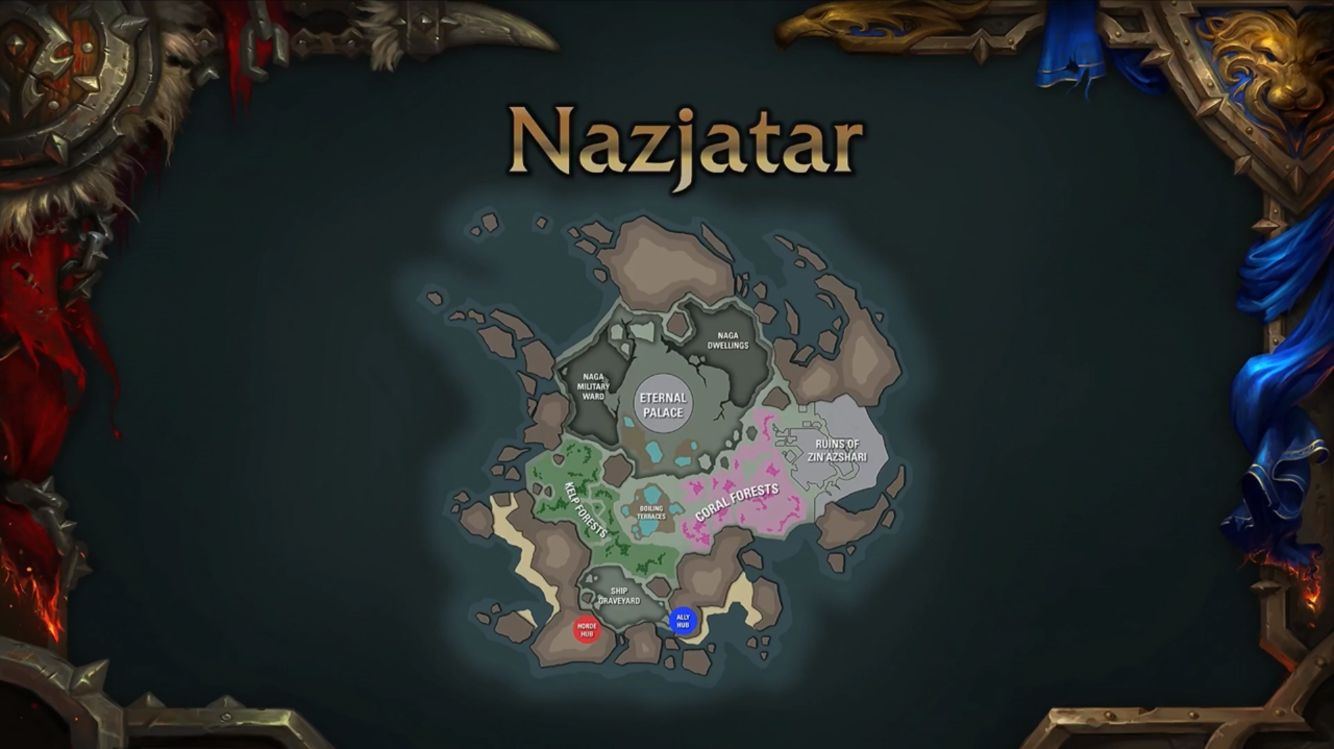 Carte de Nazjatar Carte de Nazjatar