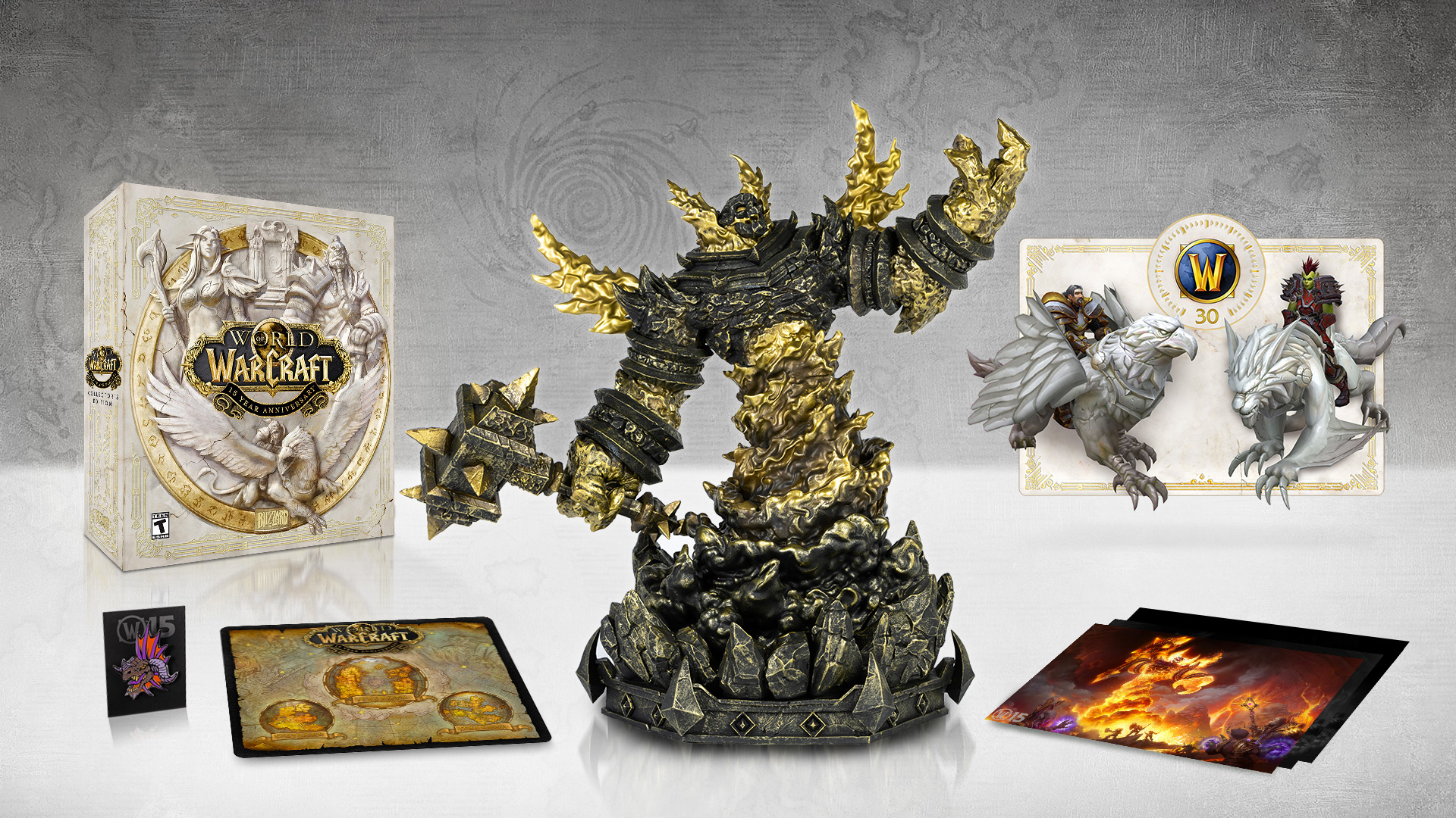 La collector anniversaire de WoW contient une imposante statue de Ragnaros