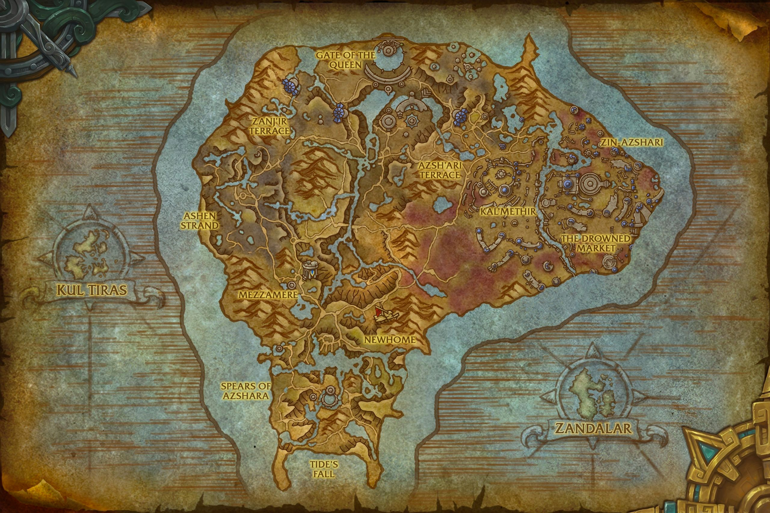 Nazjatar est l'une des deux nouvelles zones du patch 8.2