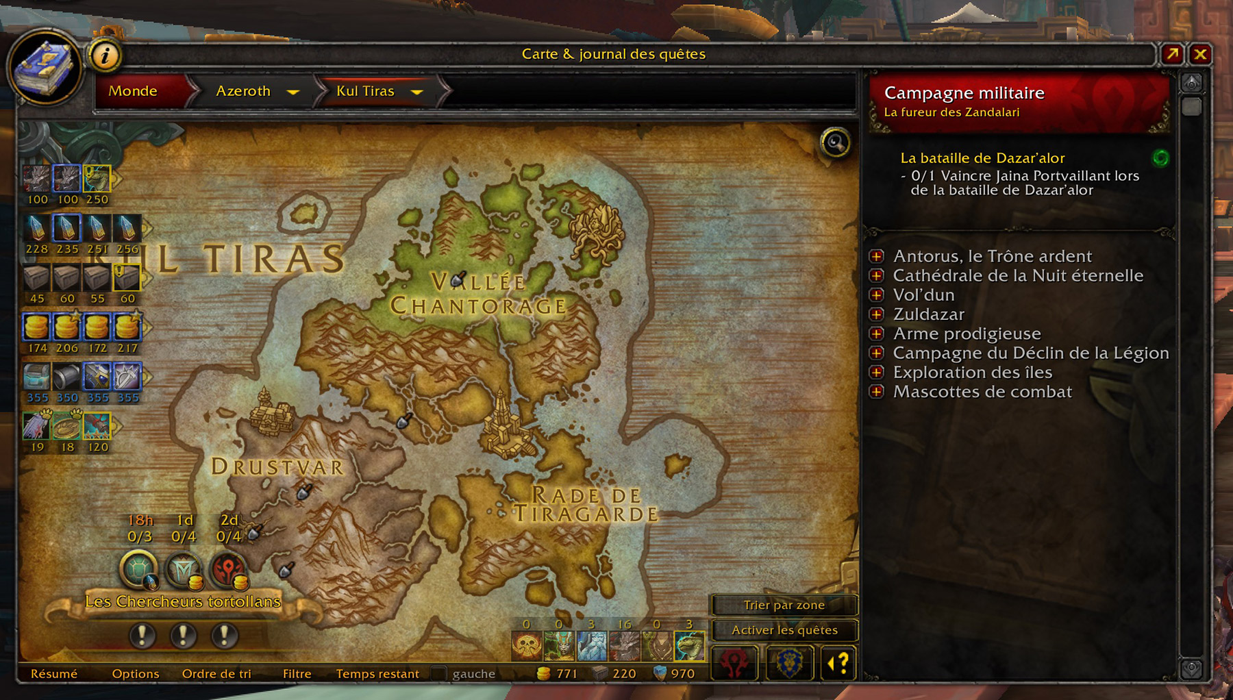 World Quest Tracker permet de suivre les expéditions directement sur la carte du monde