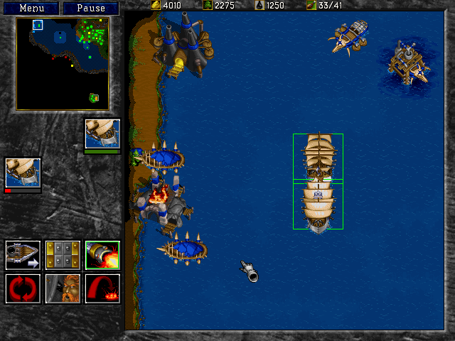 Dans Warcraft II, il n'y a que 16 couleurs