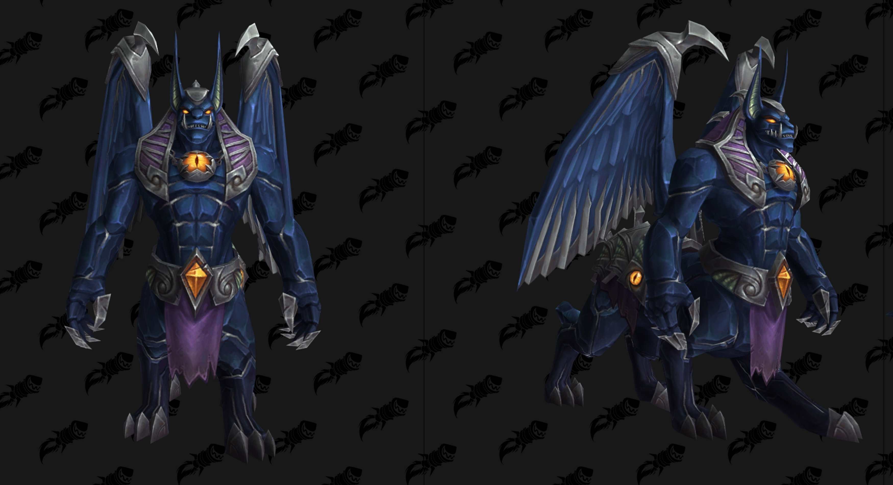 Nouveau modèle de Destructeur d'Obsidienne bleu au patch 8.3 de BFA