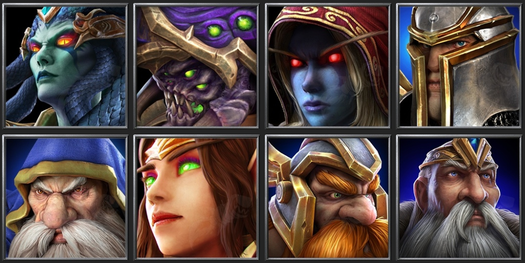 Portraits dataminés de Warcraft III Reforged