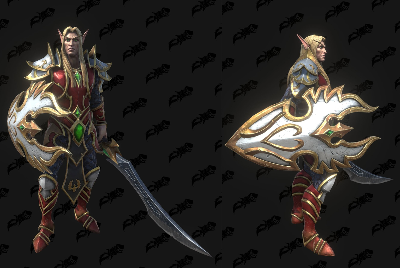 Modèle Warcraft III Reforged : Blood Elf Swordsman