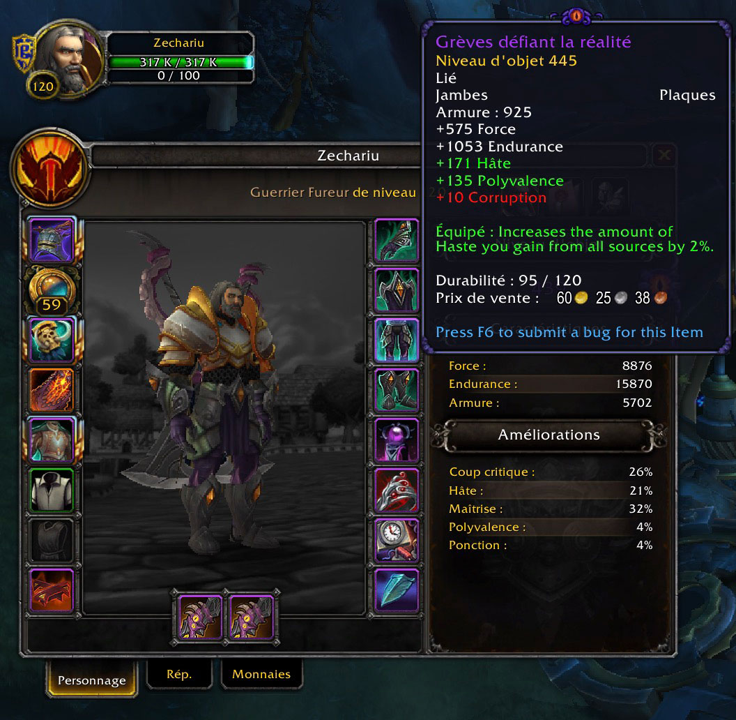 Les objets corrompus font leur apparition au patch 8.3