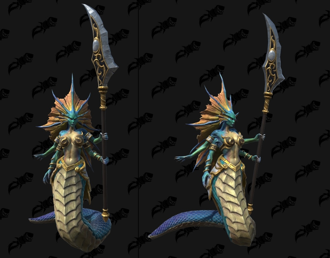 Warcraft III Reforged : Modèle sirène naga
