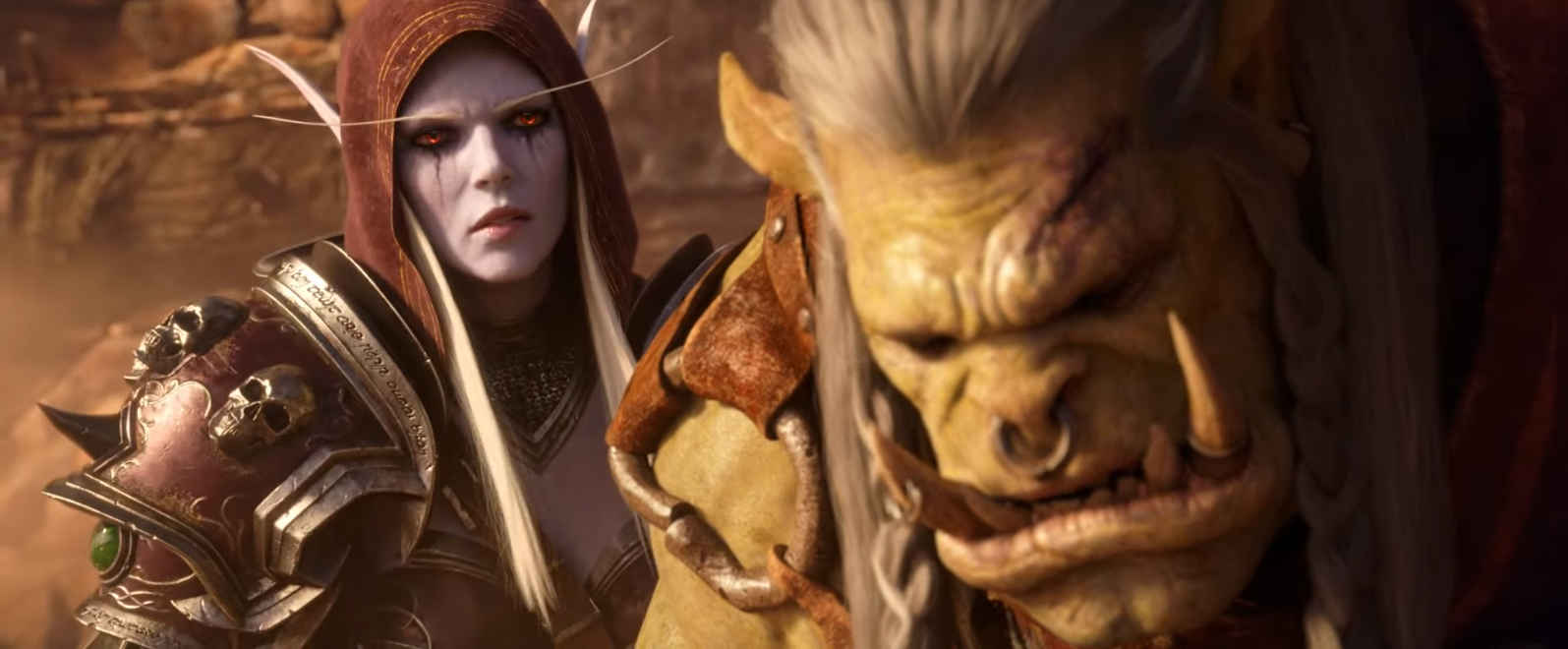 Sylvanas prend l’ascendant sur Saurcroc pendant le combat