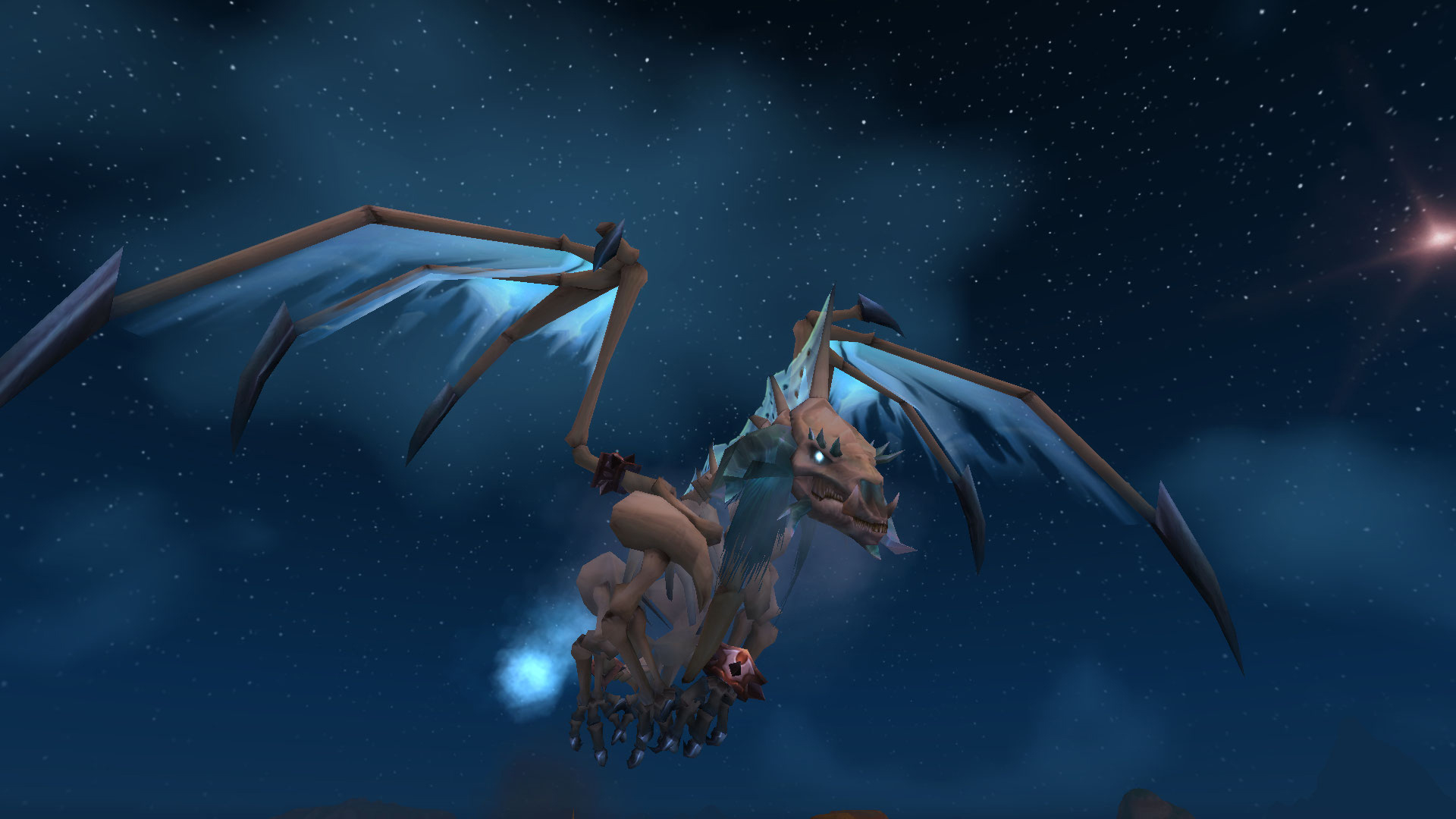 Patch 9.0 : Une Wyrm de givre plane au-dessus de la Croisée dans les Tarides