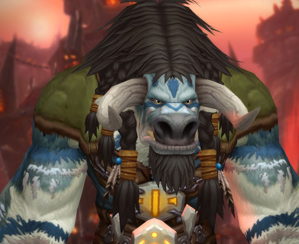 Personnalisation Tauren à Shadowlands : coiffure