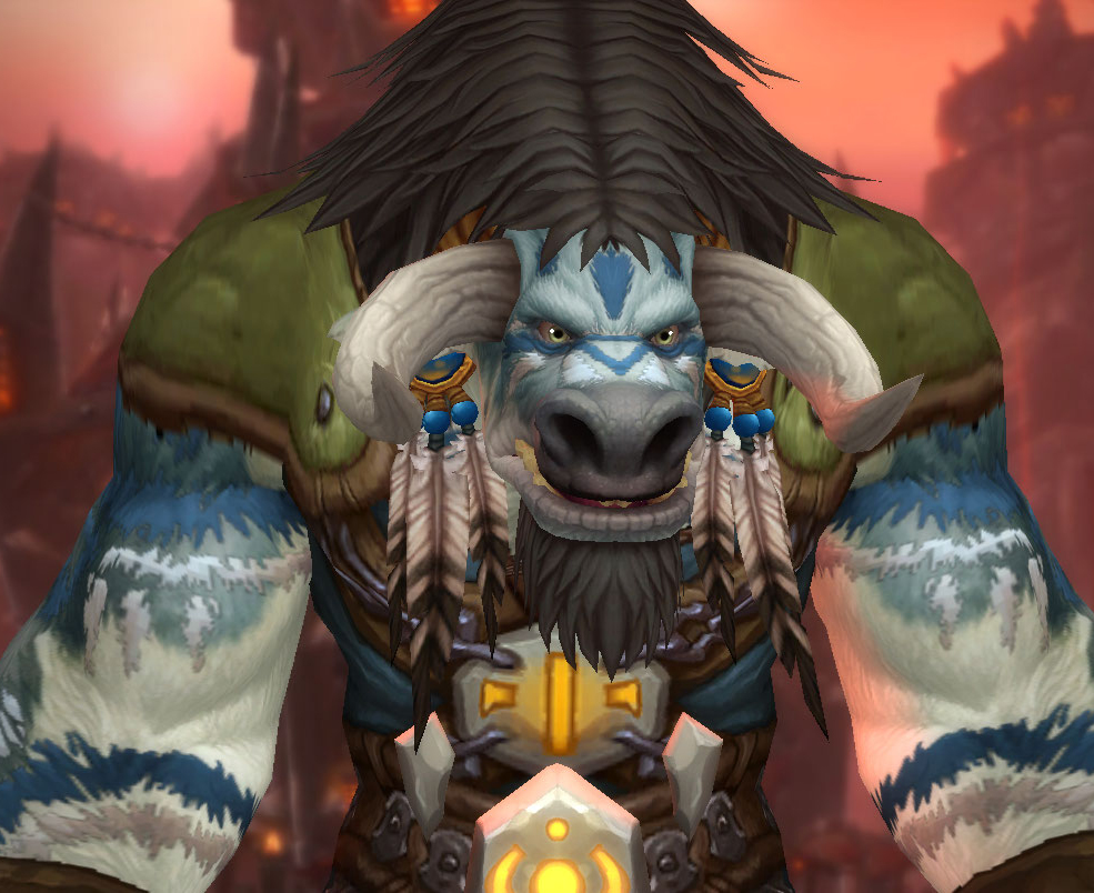 Personnalisation Tauren à Shadowlands : coiffure