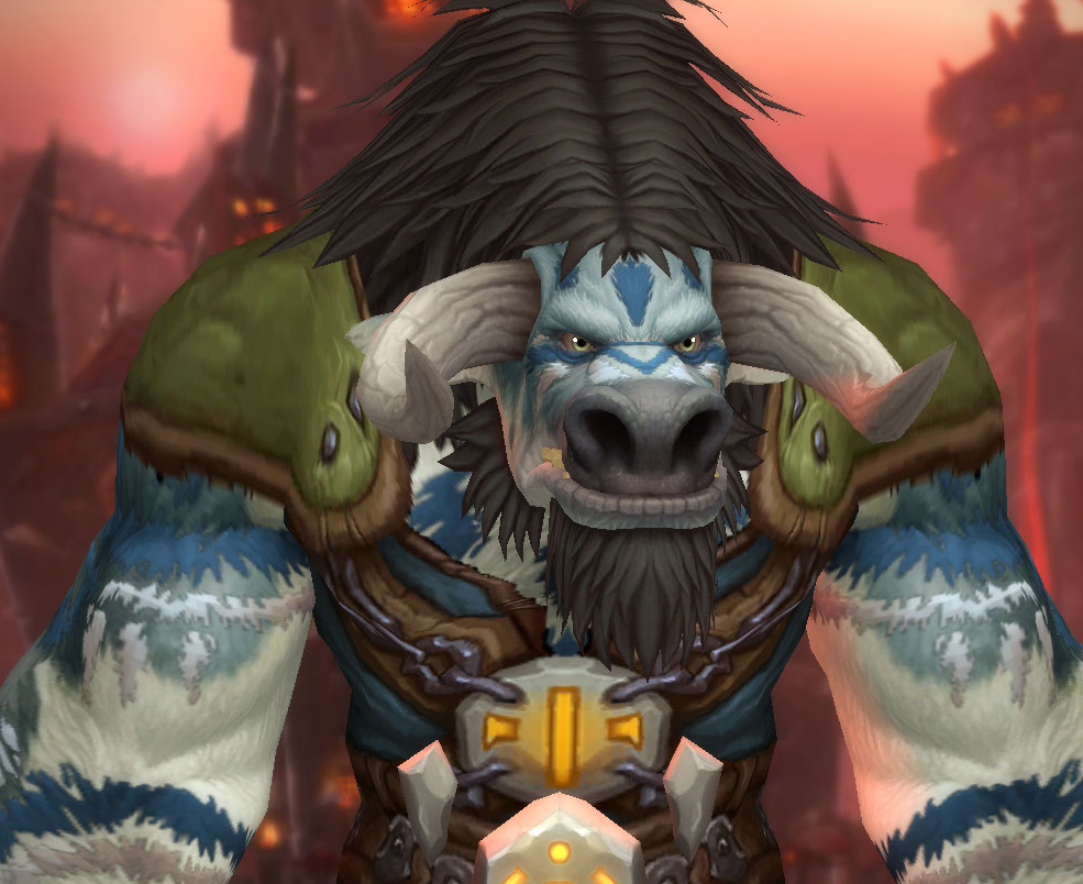 Personnalisation Tauren à Shadowlands : coiffure