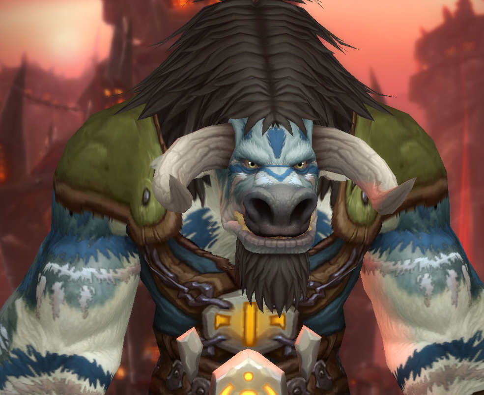 Personnalisation Tauren à Shadowlands : coiffure