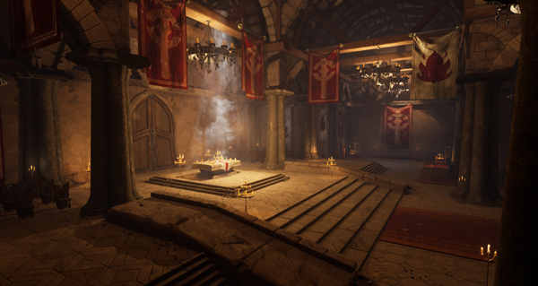 unreal engine : david chan reproduit le monastere ecarlate