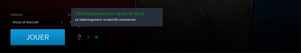 Préléchargement du patch 9.0 en tâche de fond sur le launcher