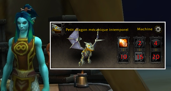 petit dragon mecanique intemporel : une mascotte pour le 17e anniversaire de wow