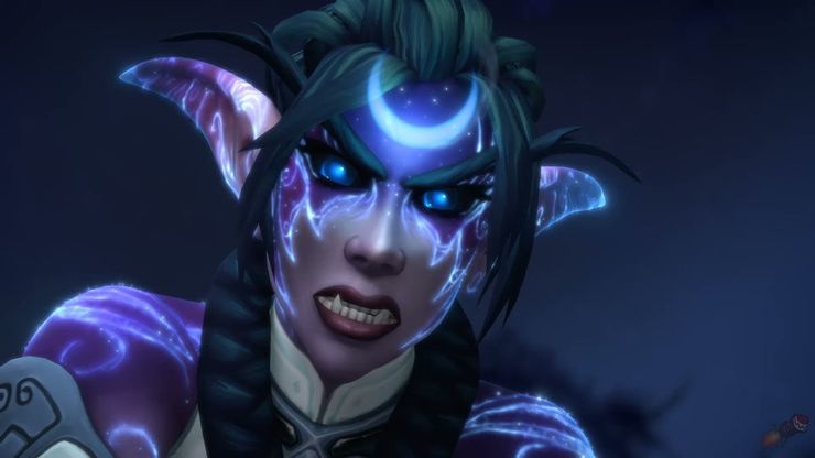 Tyrande au lancement du patch 9.1, les Chaînes de la Domination