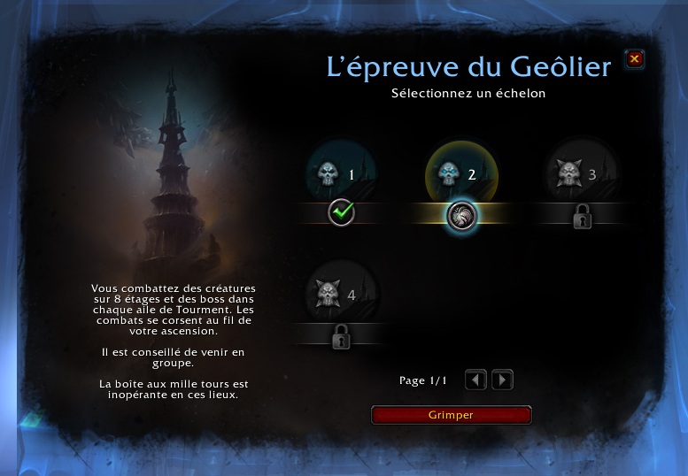 Patch 9.2 : Épreuve du Geôlier