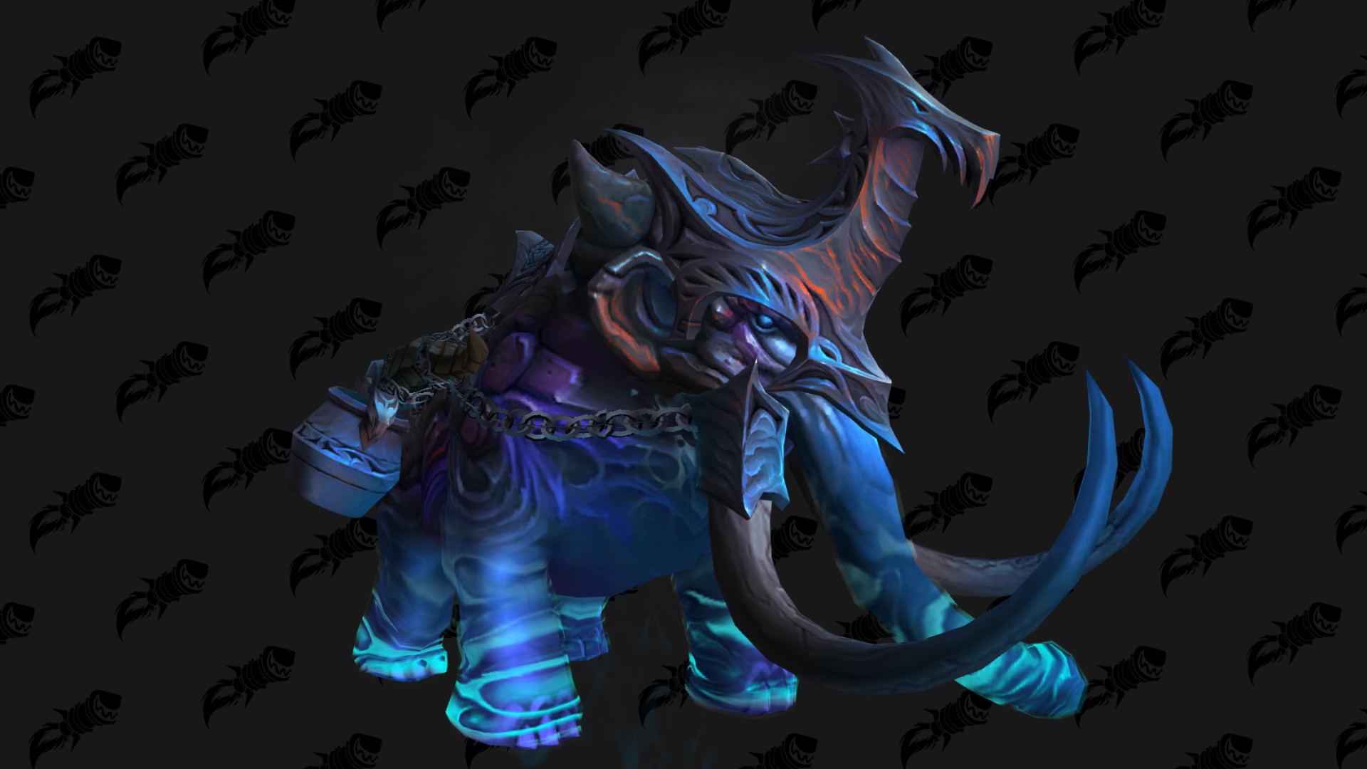 Dragonflight : monture Blue Lava Mammoth