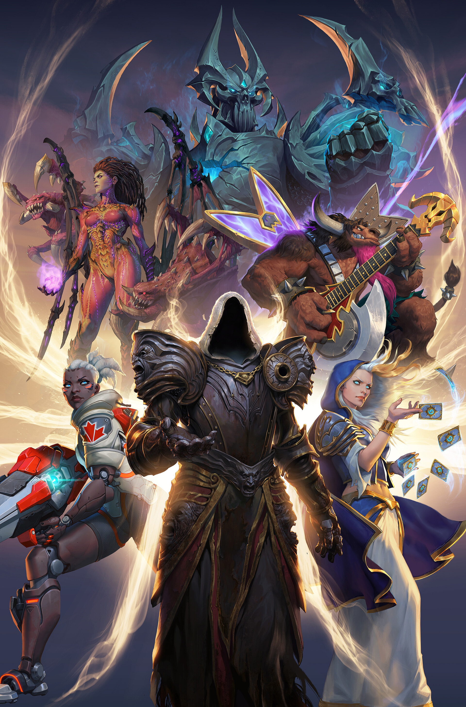 Affiche officielle de Blizzard Entertainment au salon LightBox 2022
