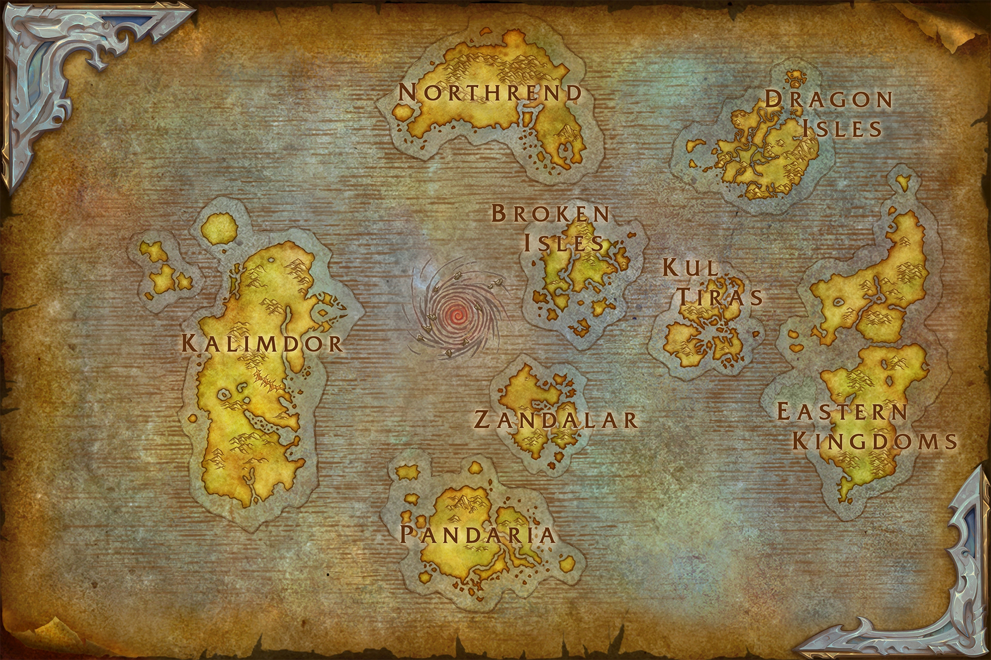 Dragonflight : Emplacement des îles aux Dragons sur la carte d'Azeroth