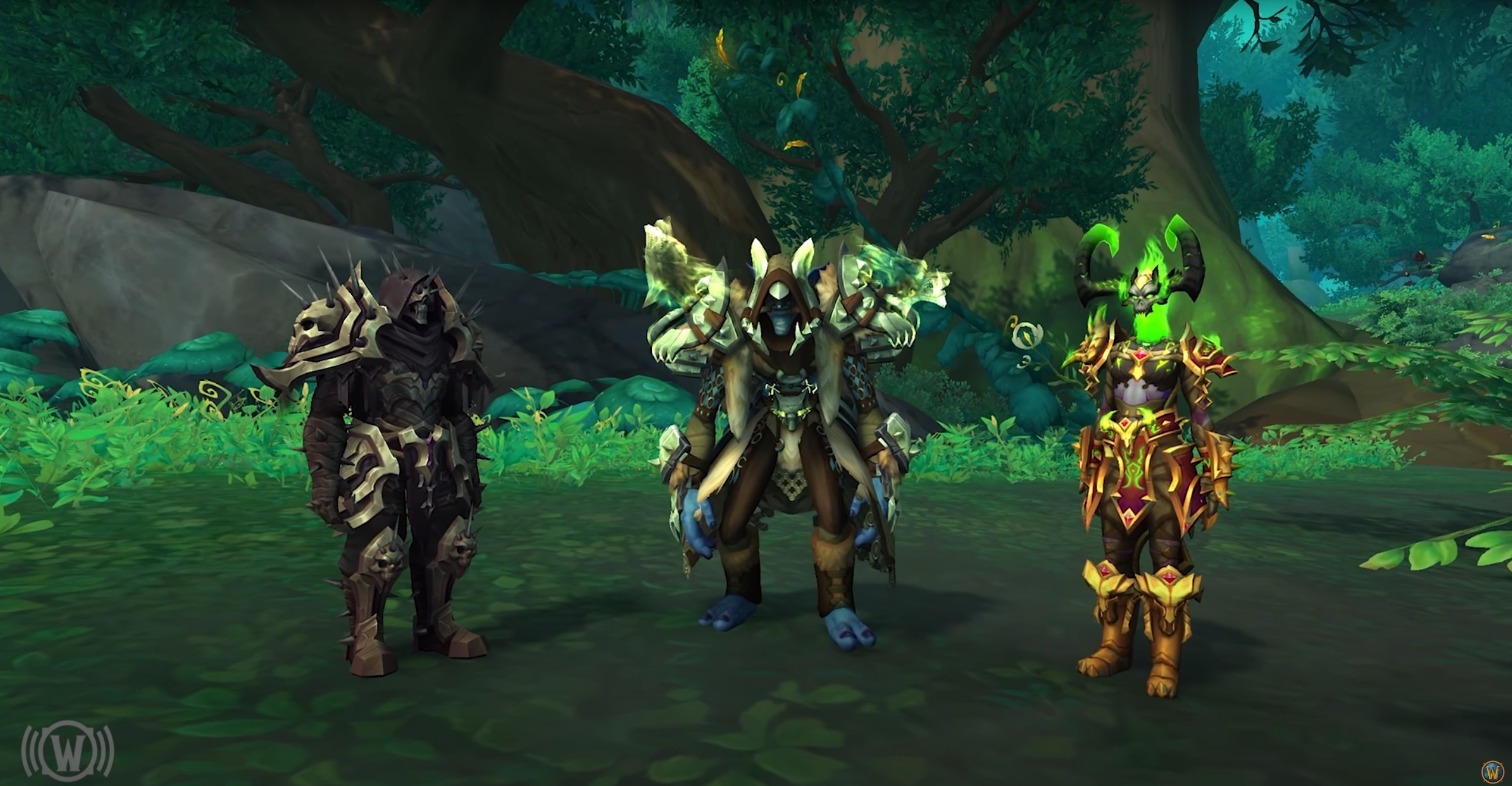 Amirdrassil, l’Espoir du Rêve : Chevalier de la mort, Chaman, Chasseur de démons