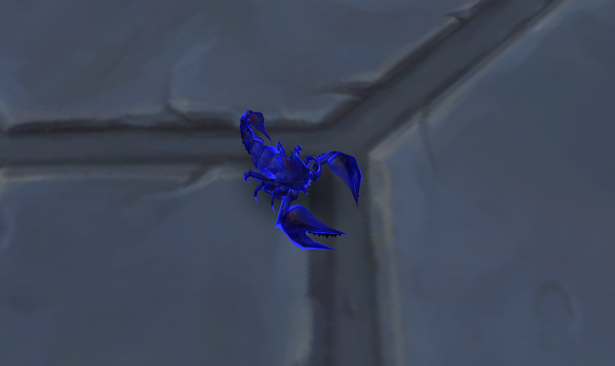 Mascotte The War Within patch 11.1.5 : Scorpion marqué par le Vide