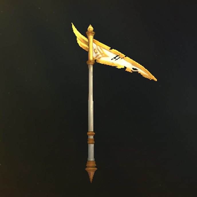 Bannière de l'avant-garde en lambeaux