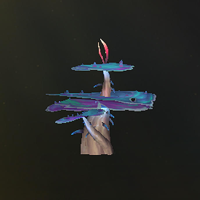 Champifaille iridescent étrange