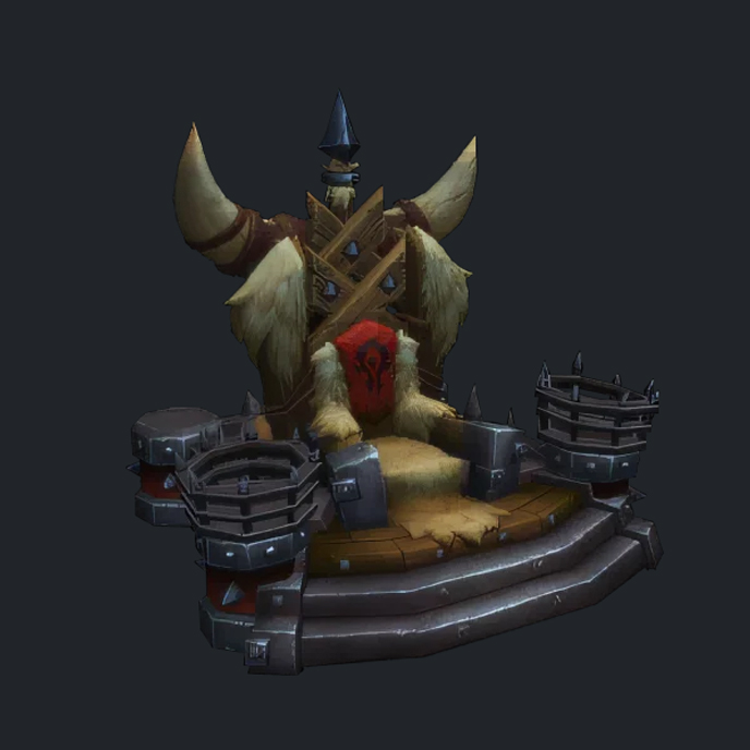 Décoration Housing (WoW) : Trône de seigneur de guerre de la Horde