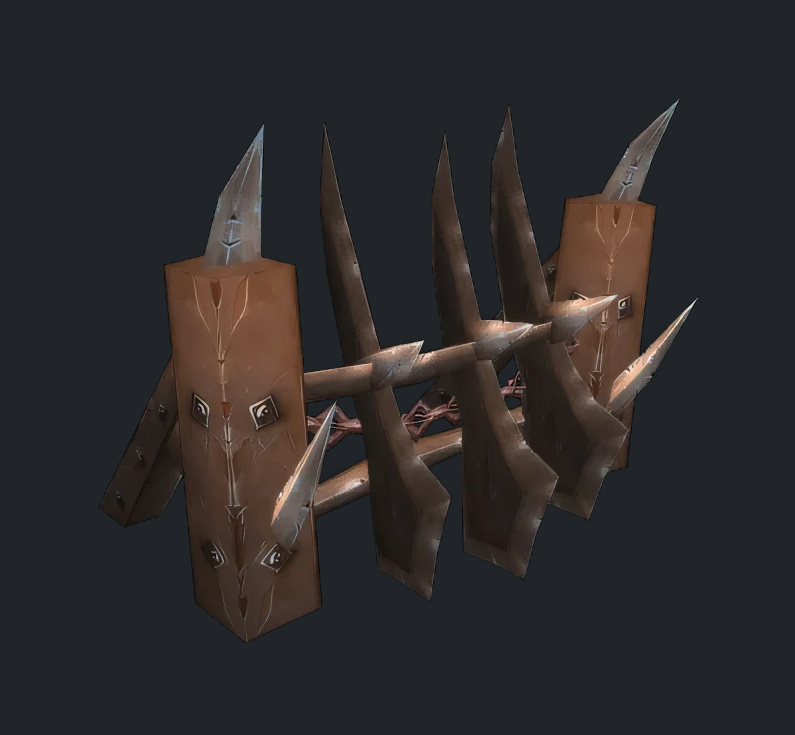 Élément de décoration pour le housing : Barricade de baston (rang 2)