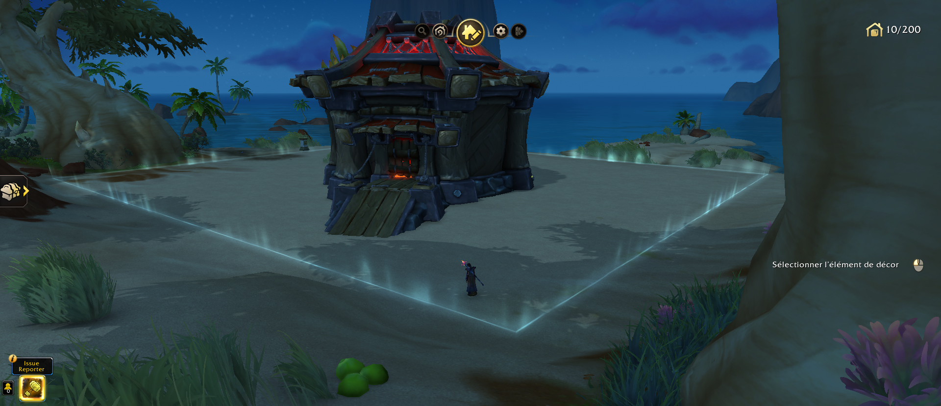 Housing : Visualisation de la délimitation de son emplacement