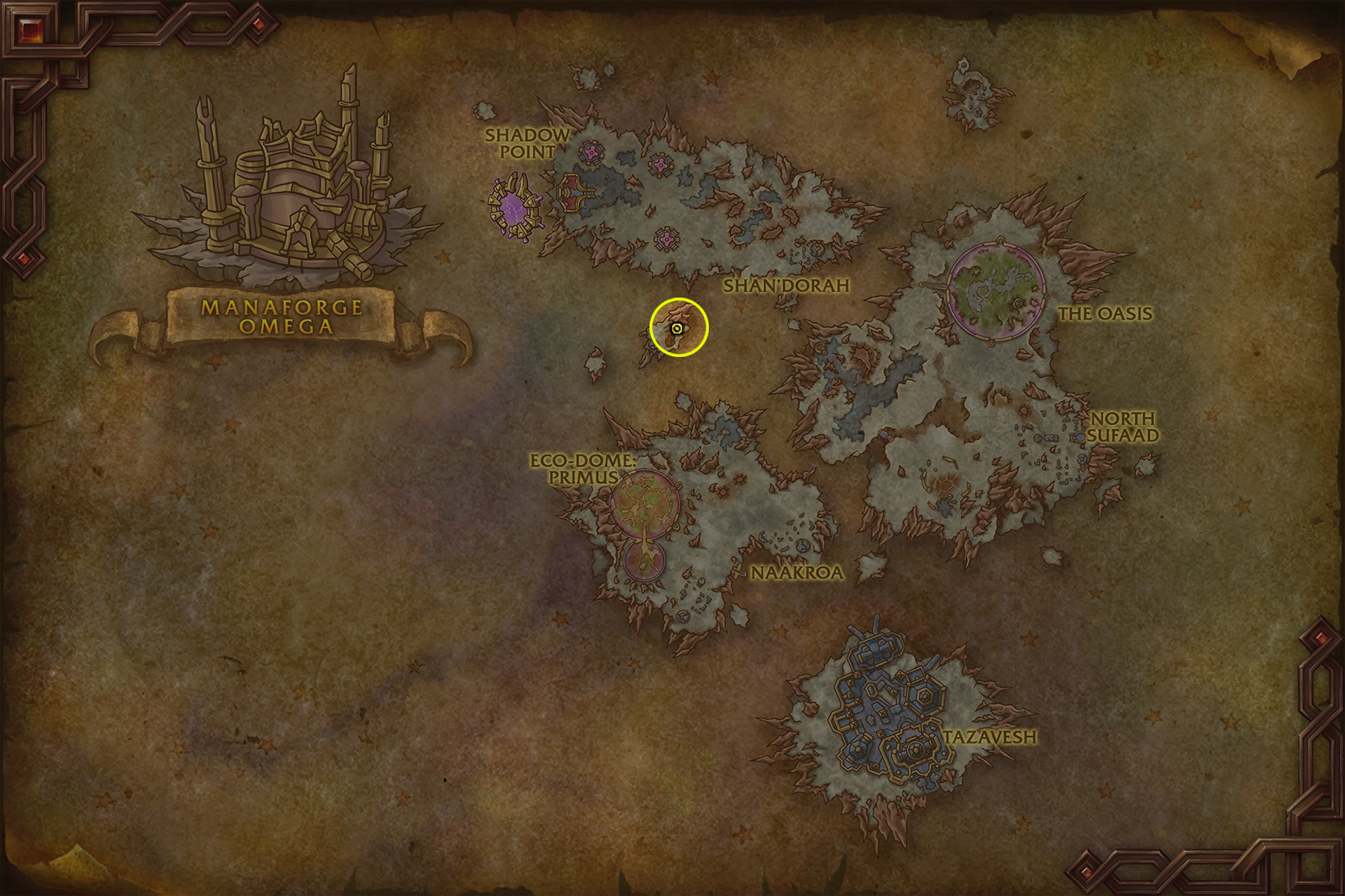 Emplacement de Shad'anis