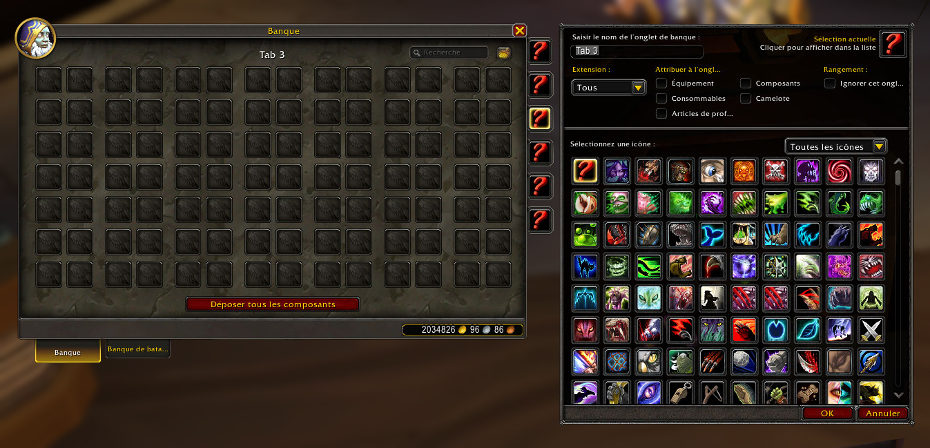Patch 11.2 : Refonte de la configuration de votre banque personnelle