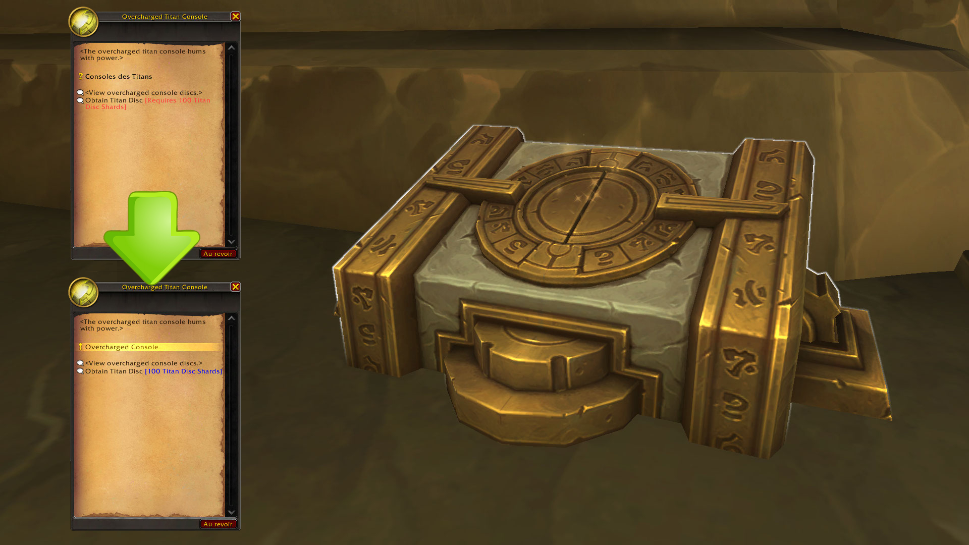 Débloquez les passifs à l'aide des Titan Disc Shards