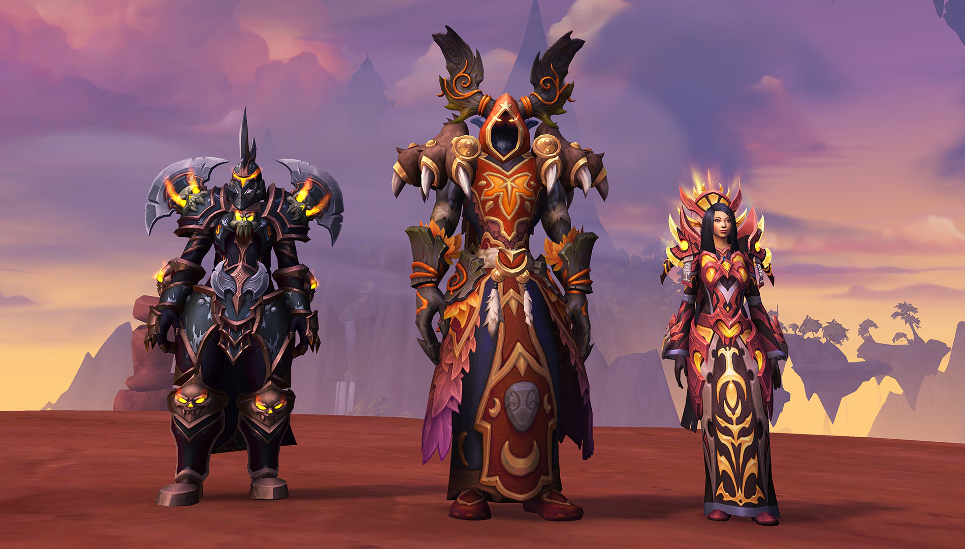 Ensembles Guerrier, Druide, et Prêtre